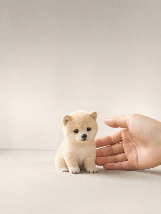 缩微奶油柴犬